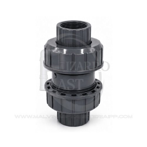 CHECK BOLA CON DOBLE UNIVERSAL CON ROSCA PVC - ERA