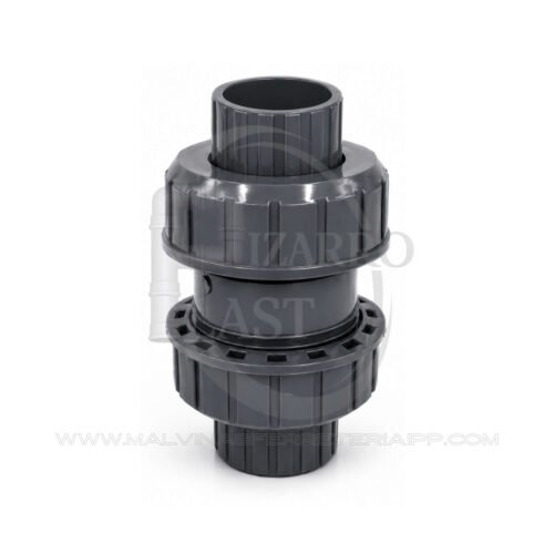 CHECK BOLA CON DOBLE UNIVERSAL A PRESION PVC - ERA
